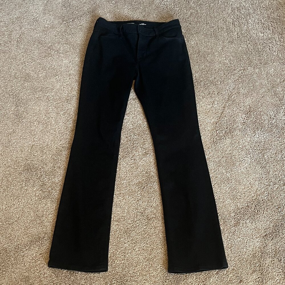 Old Navy Black Wow Mid-Rise Bootcut Jeans (6)